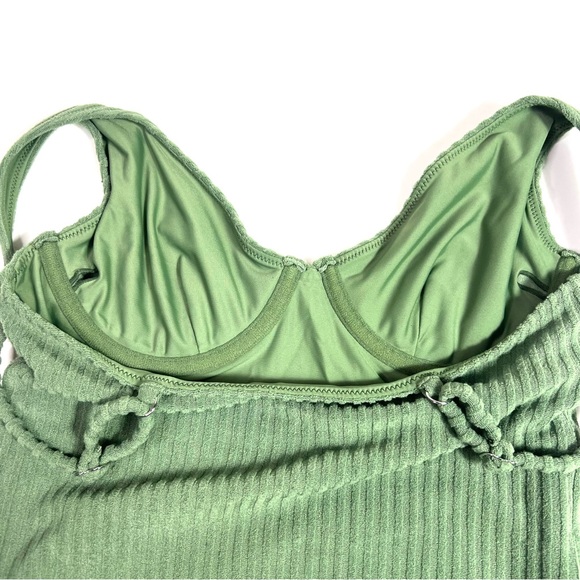 TJ Swim Eva One-piece Swimsuit Moss Green Size Small - Picture 9 of 11